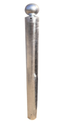 Stilpoller aus Stahl Ø 108 mm mit Kugel, ortsfest